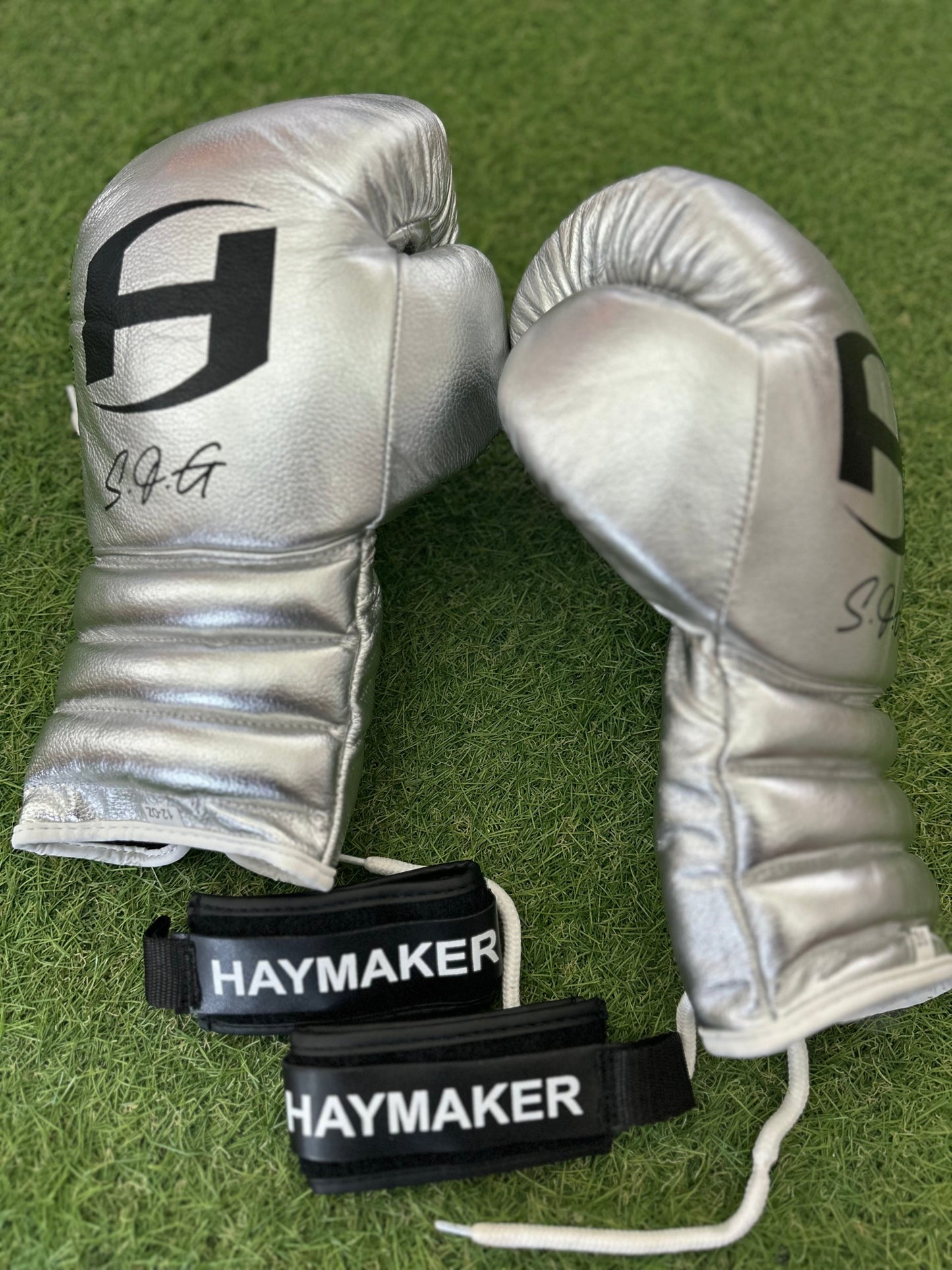 METALLIC SILVER | PRO ELITE GLOVES 100% LEATHER