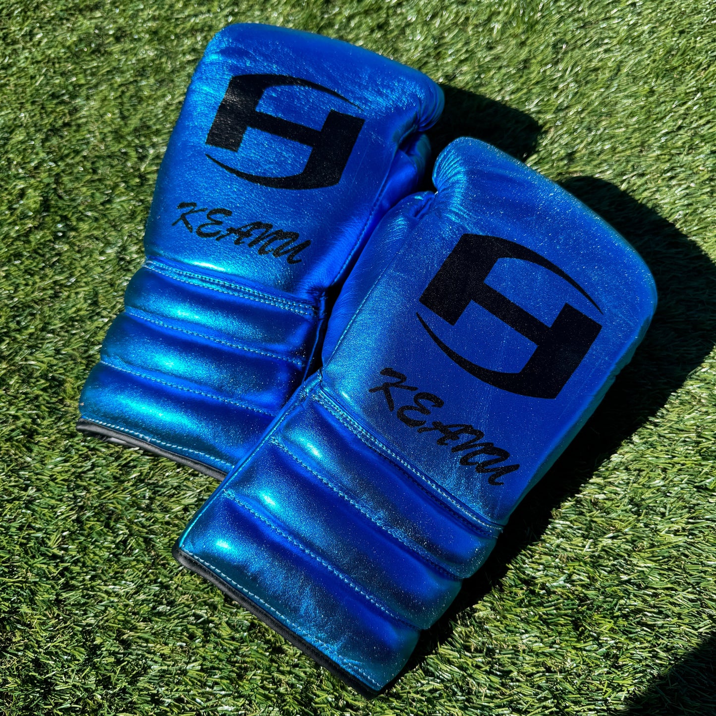 METALLIC TEAL | PRO ELITE GLOVES 100% LEATHER