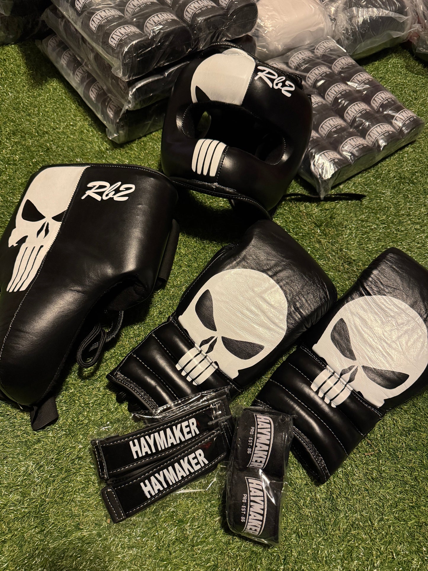 CUSTOM PUNISHER | SPARRING SET | 100% LEATHER