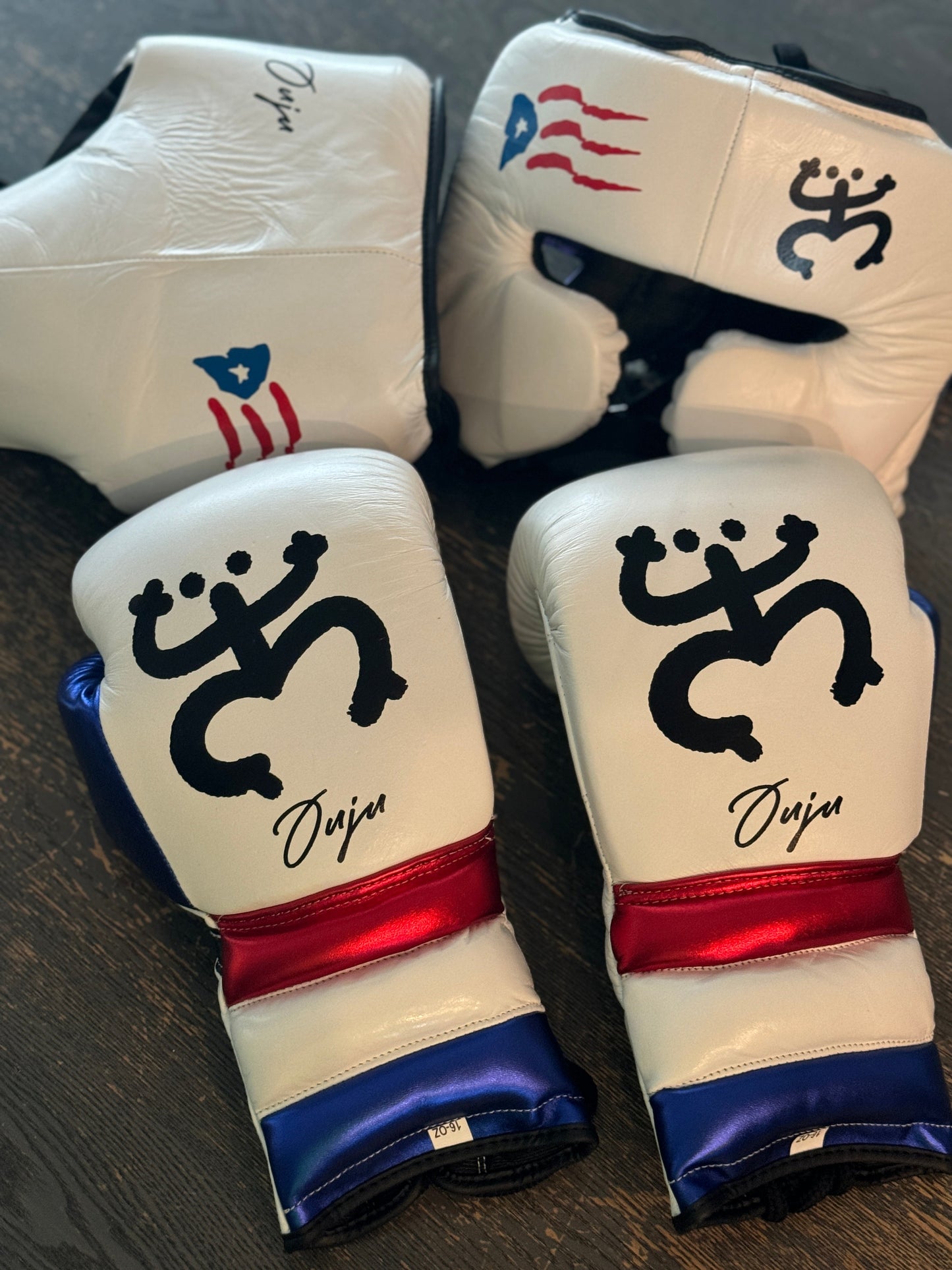 PUERTO RICO PRIDE | BOXING GLOVES & SPARRING SET | 100% LEATHER