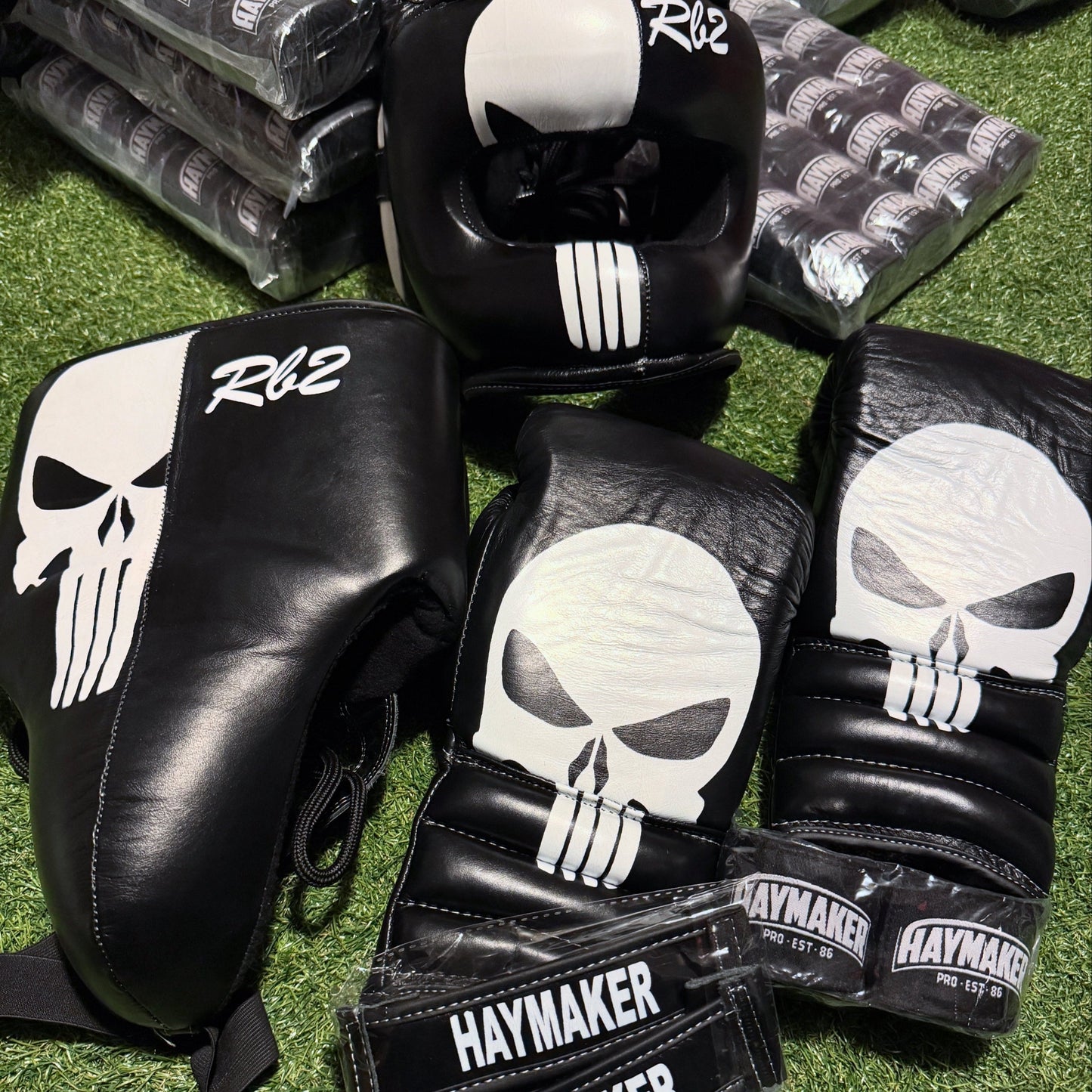 CUSTOM PUNISHER | SPARRING SET | 100% LEATHER