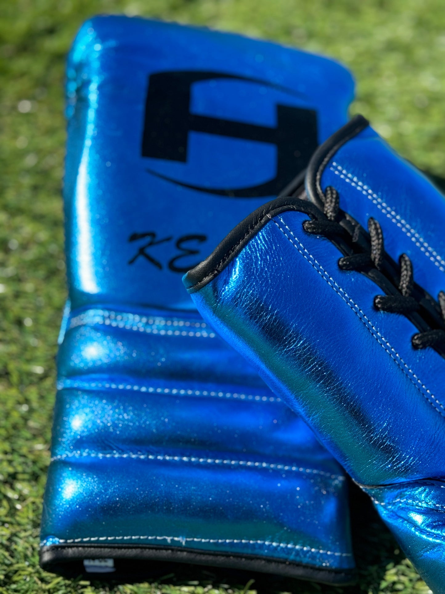 METALLIC TEAL | PRO ELITE GLOVES 100% LEATHER