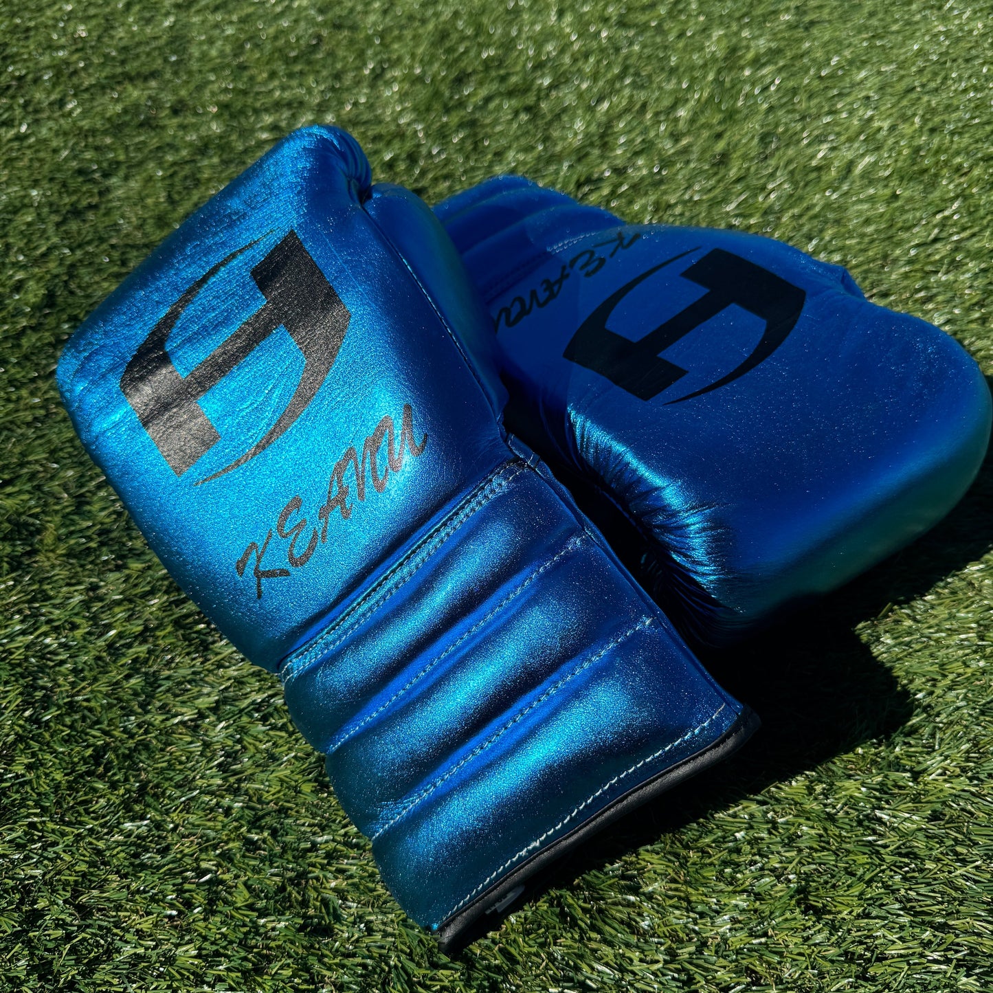 METALLIC TEAL | PRO ELITE GLOVES 100% LEATHER