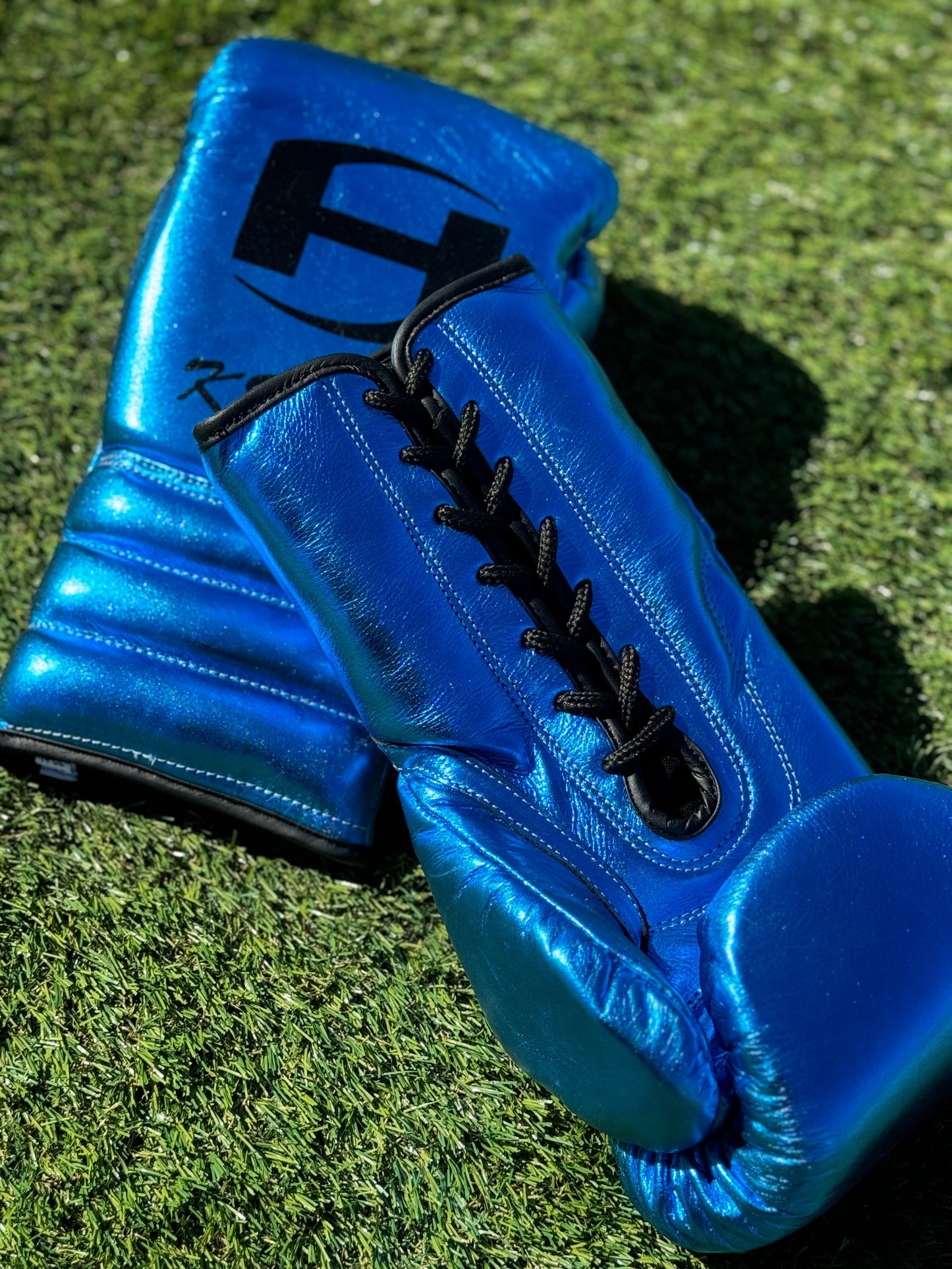 METALLIC TEAL | PRO ELITE GLOVES 100% LEATHER
