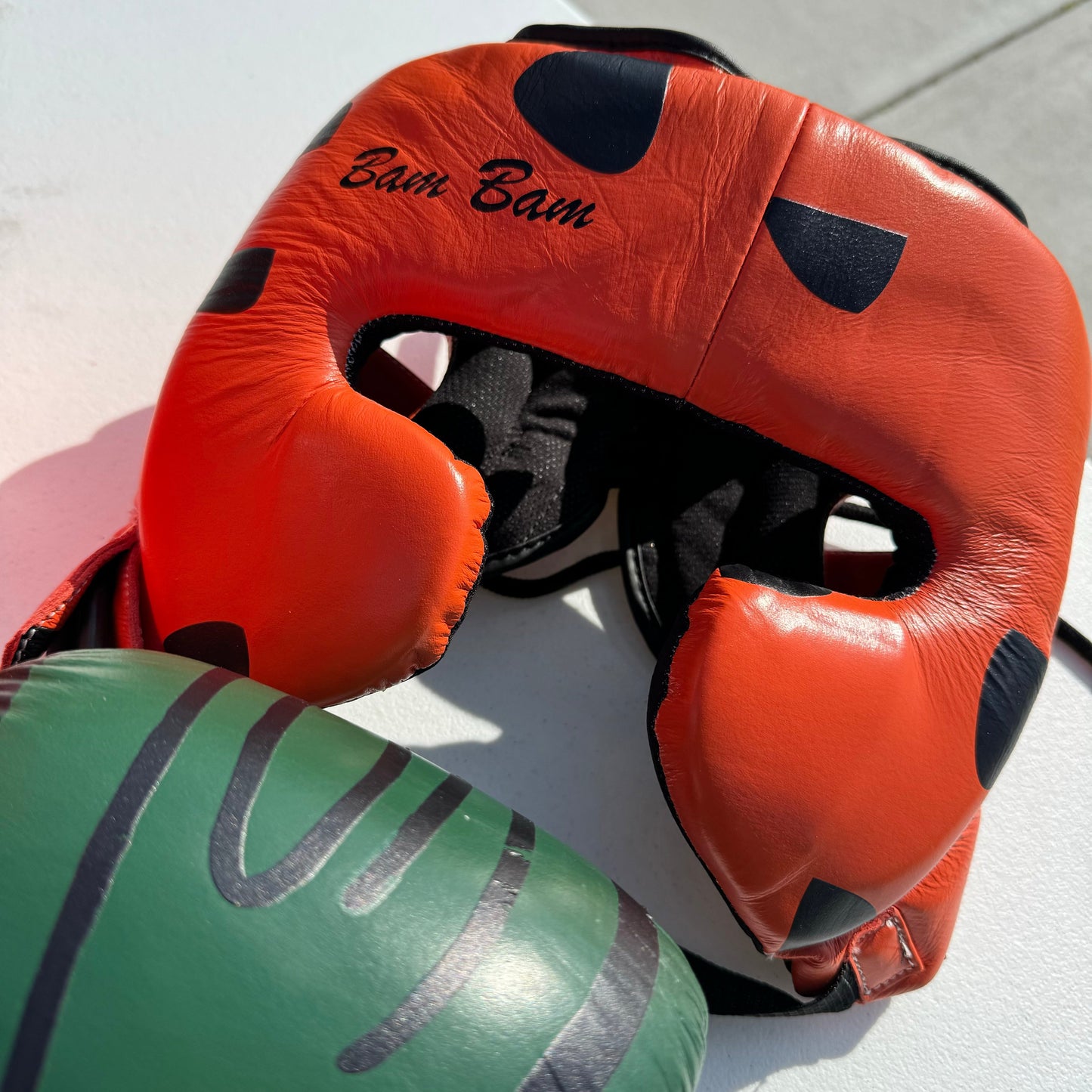 CUSTOM BAMBAM | BOXING GLOVES & SPARRING SET | 100% LEATHER