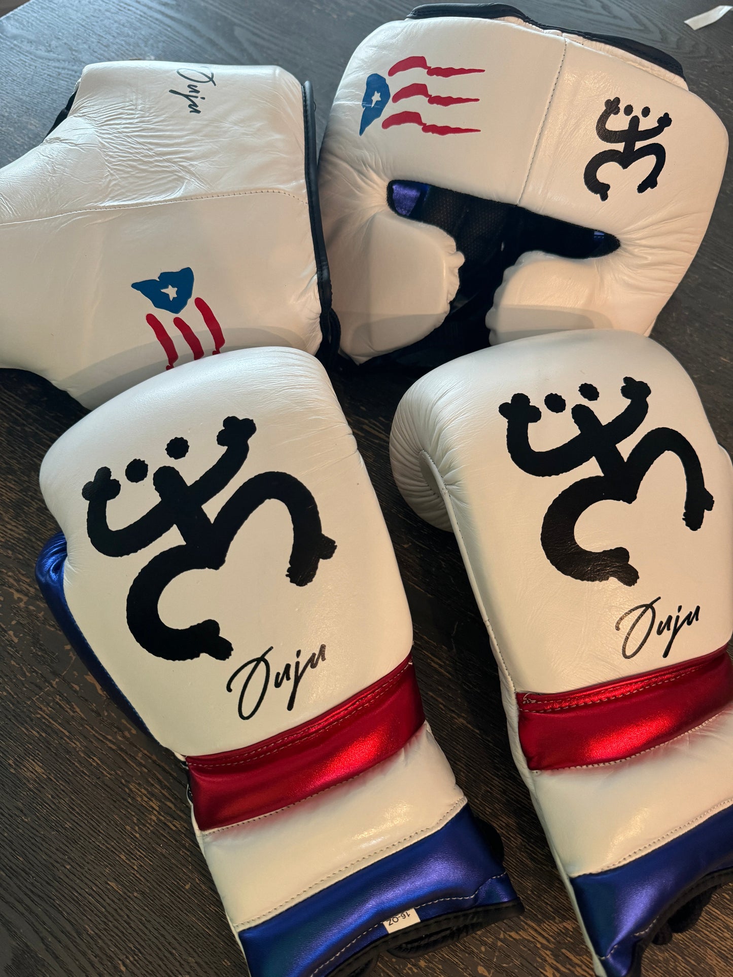 PUERTO RICO PRIDE | BOXING GLOVES & SPARRING SET | 100% LEATHER