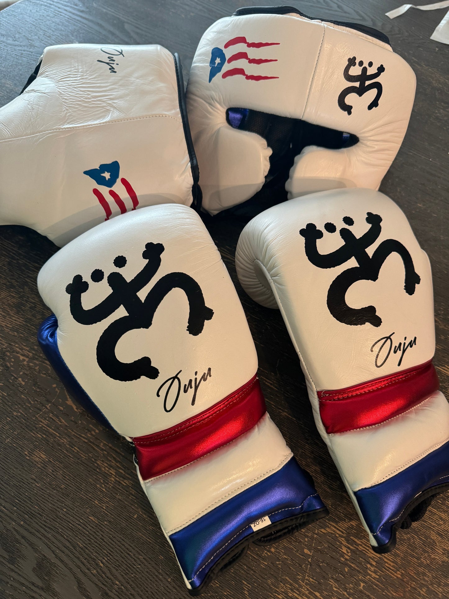 PUERTO RICO PRIDE | BOXING GLOVES & SPARRING SET | 100% LEATHER