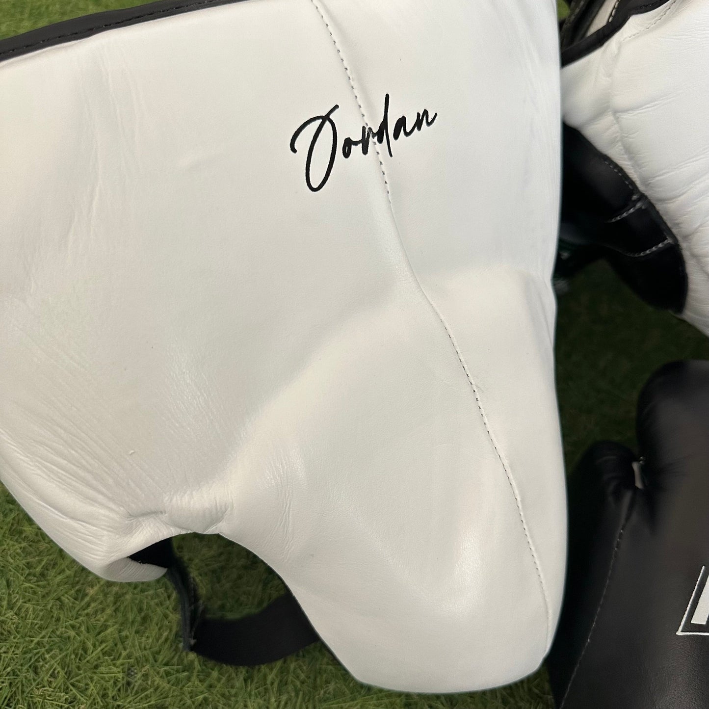 TWO TONE BLACK & WHITE | BOXING GLOVES & SPARRING SET | 100% LEATHER