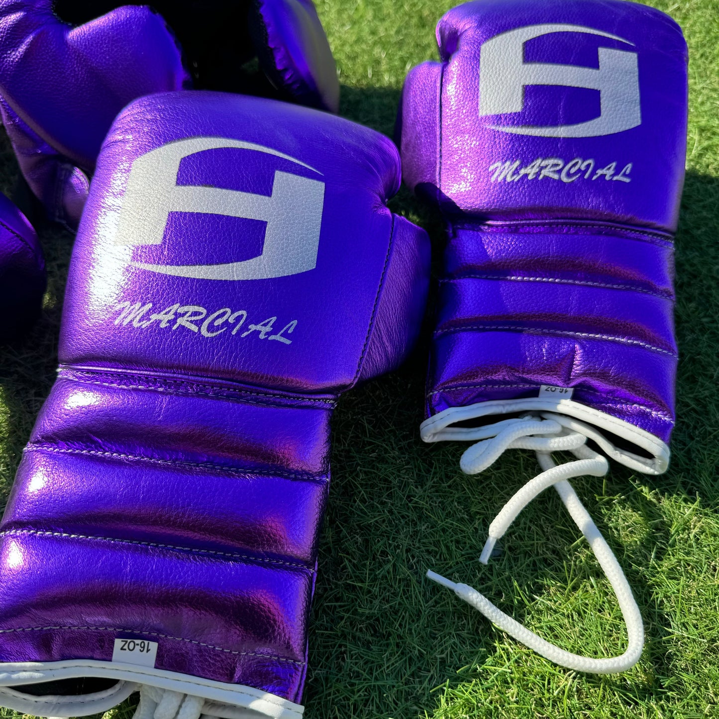 METALLIC PURPLE | BOXING GLOVES & SPARRING SET 100% LEATHER