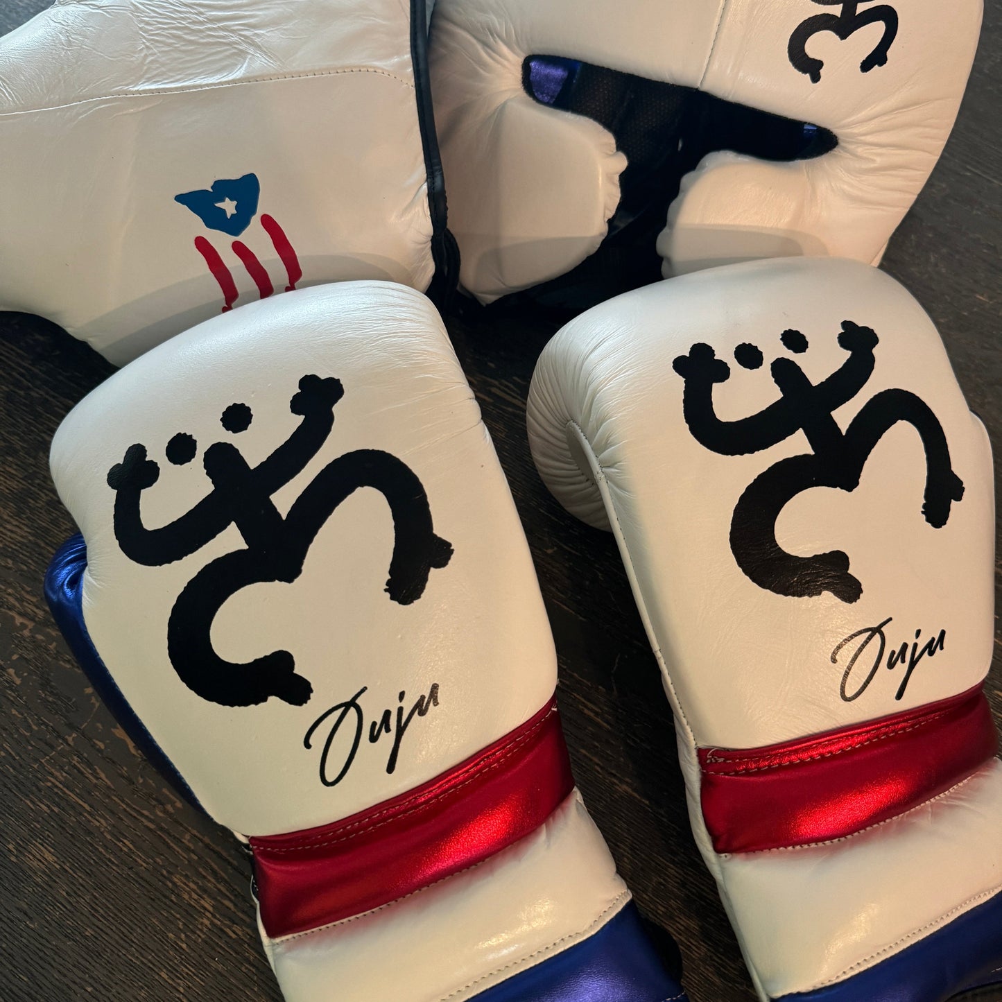 PUERTO RICO PRIDE | BOXING GLOVES & SPARRING SET | 100% LEATHER
