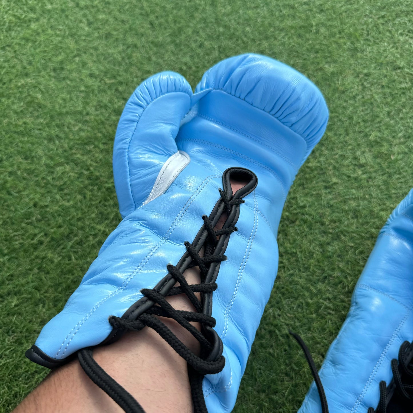 BABY BLUE | PRO ELITE GLOVES 100% LEATHER