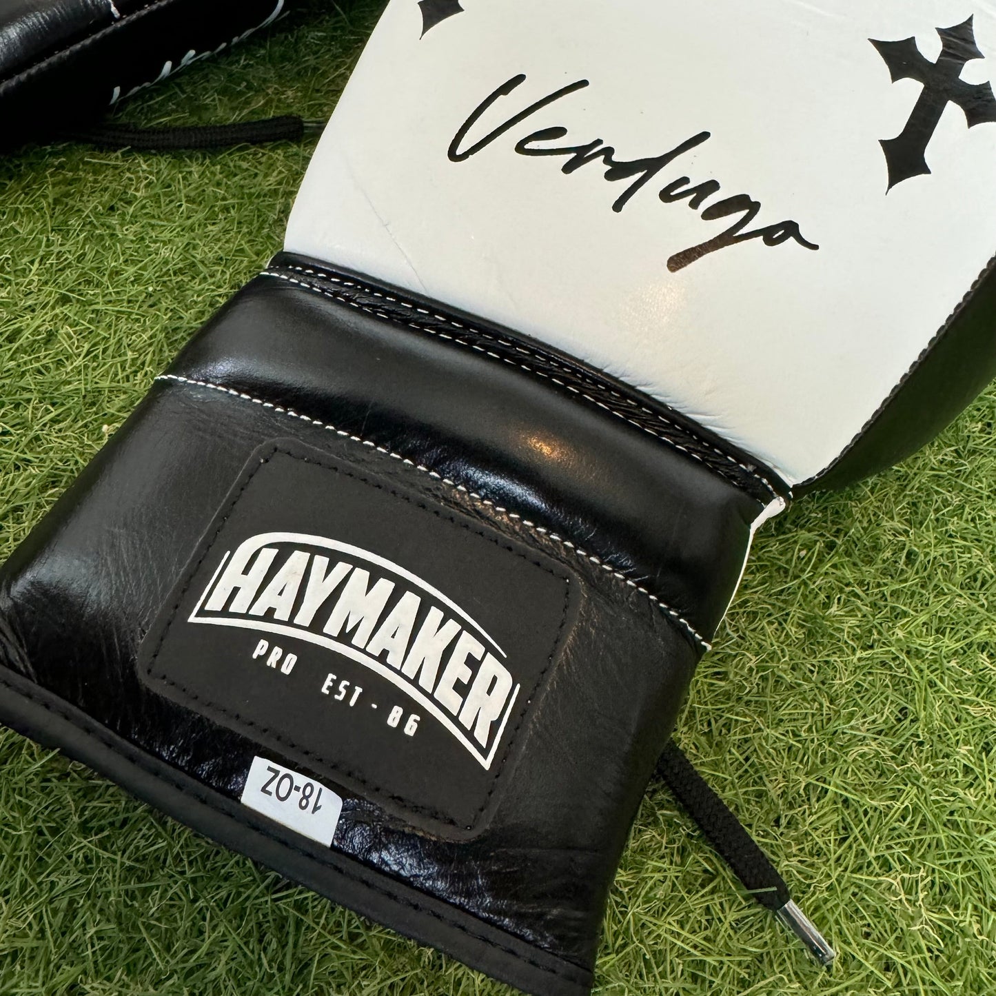 BLK & WHITE| CRUCIFIX | BOXING GLOVES & SPARRING SET | 100% LEATHER