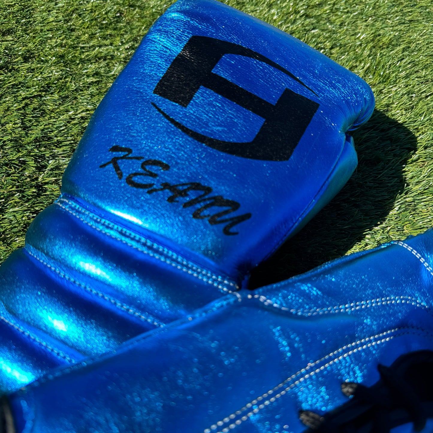 METALLIC TEAL | PRO ELITE GLOVES 100% LEATHER