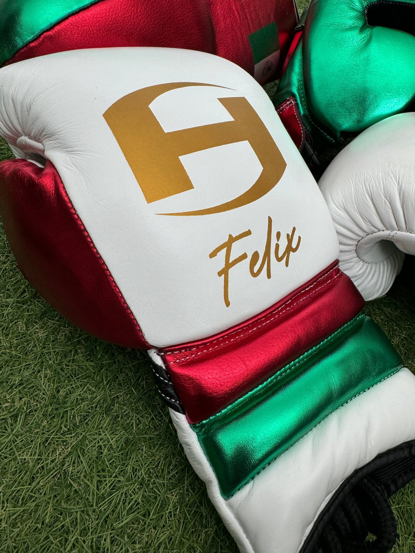 METALLIC MEXICO | BOXING GLOVES & SPARRING SET | 100% LEATHER