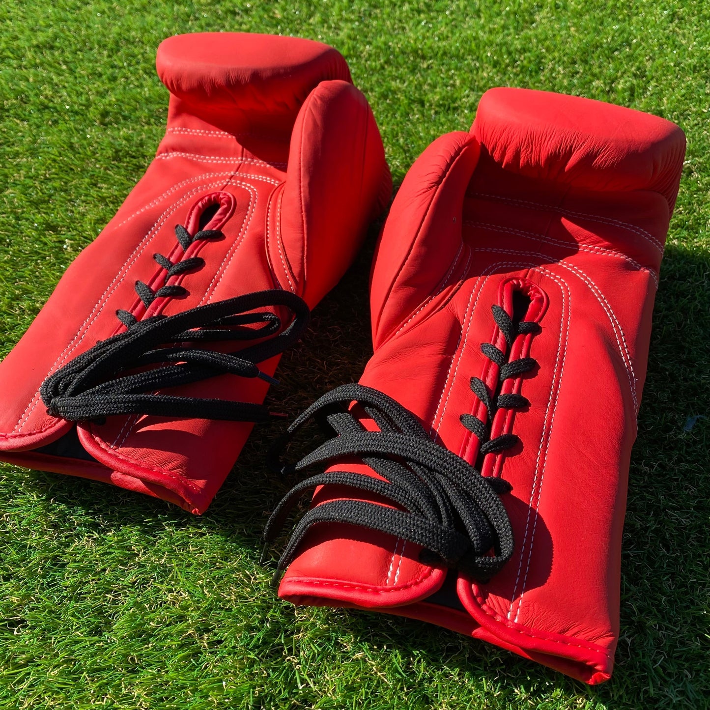MATTE RED | PRO ELITE GLOVES 100% LEATHER