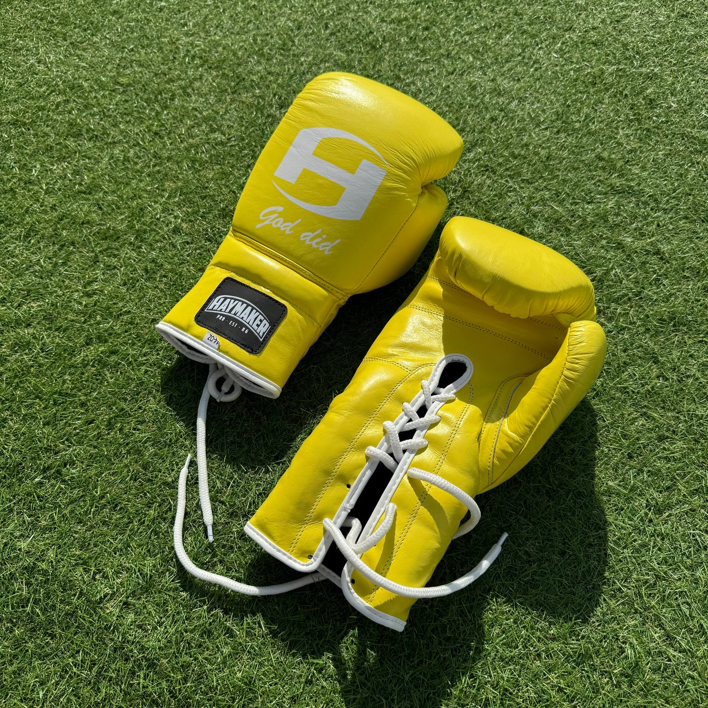 YELLOW | BOXING GLOVES 100% LEATHER