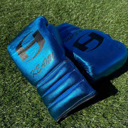 METALLIC TEAL | PRO ELITE GLOVES 100% LEATHER