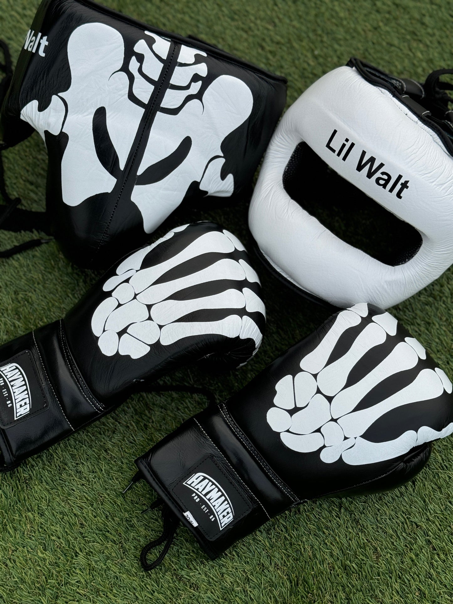 SKELETON | BOXING SPARRING SET | 100% LEATHER