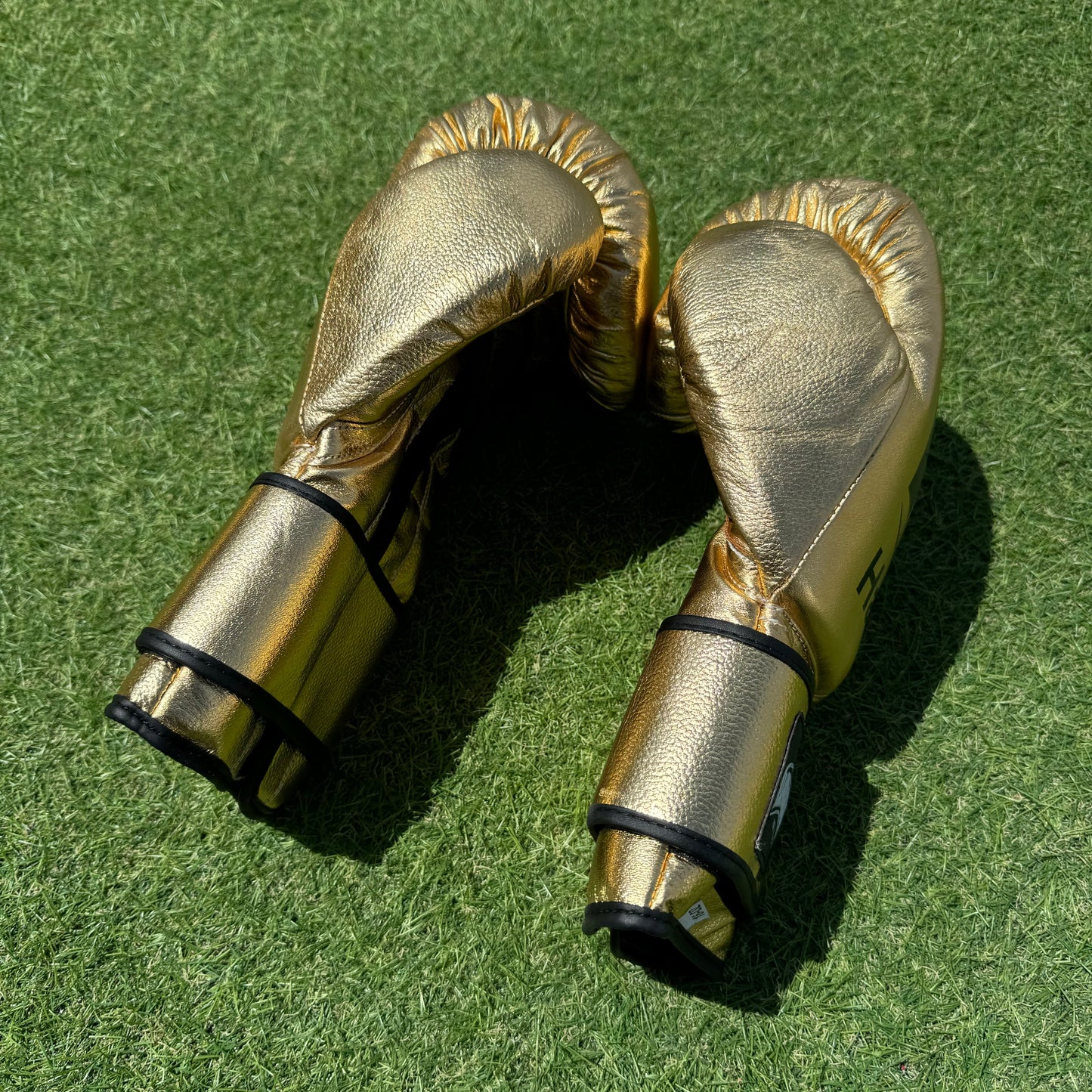 METALLIC GOLD | BOXING GLOVES & SPARRING SET | 100% LEATHER