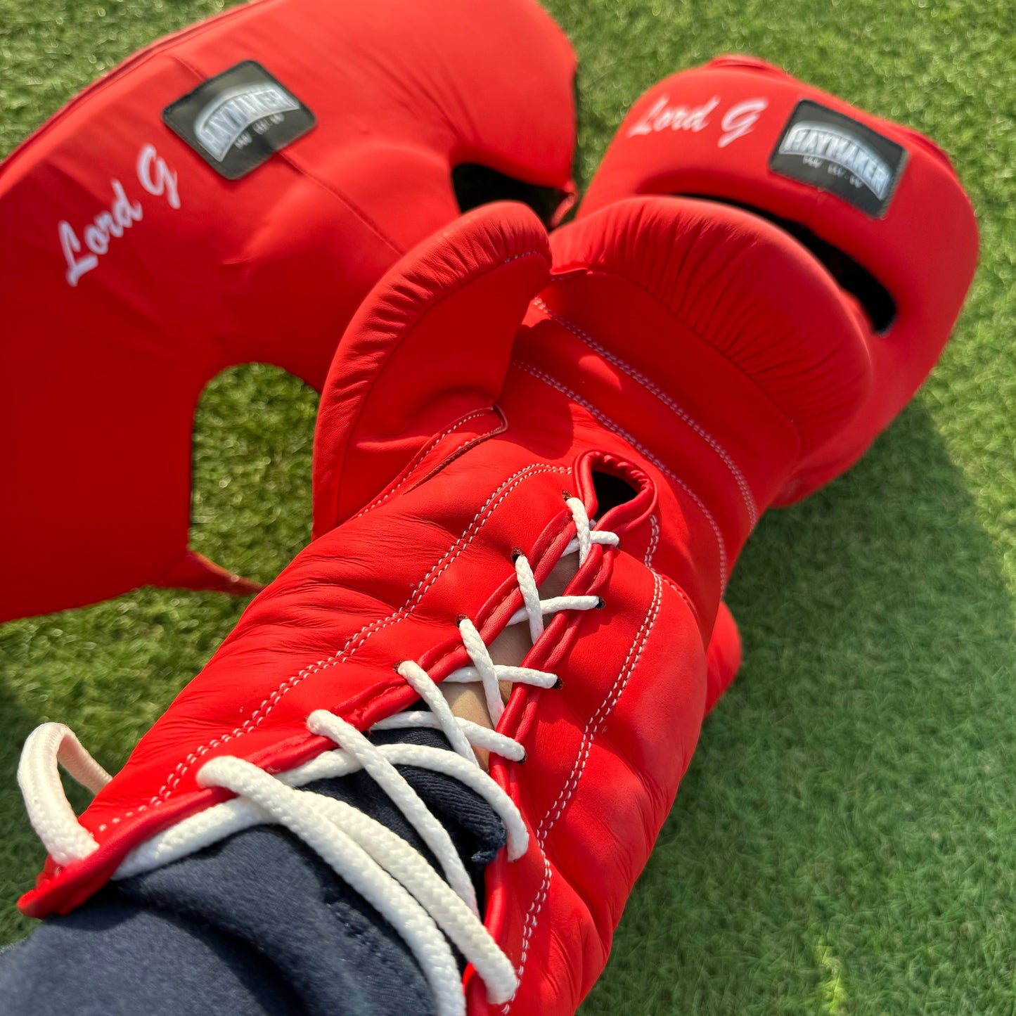 MATTE RED | BOXING GLOVES & SPARRING SET | 100% LEATHER