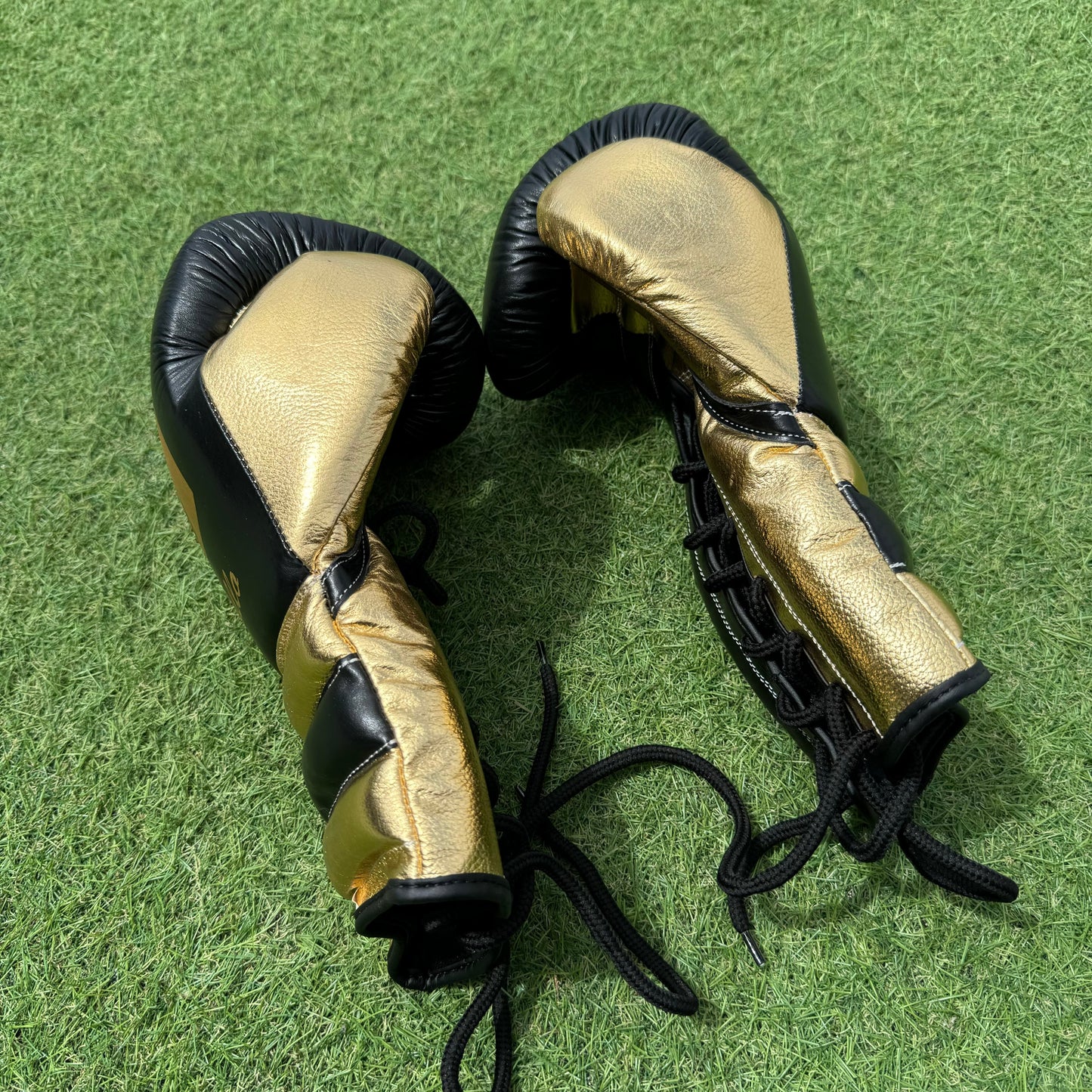 BLACK & GOLD | PRO ELITE GLOVES 100% LEATHER