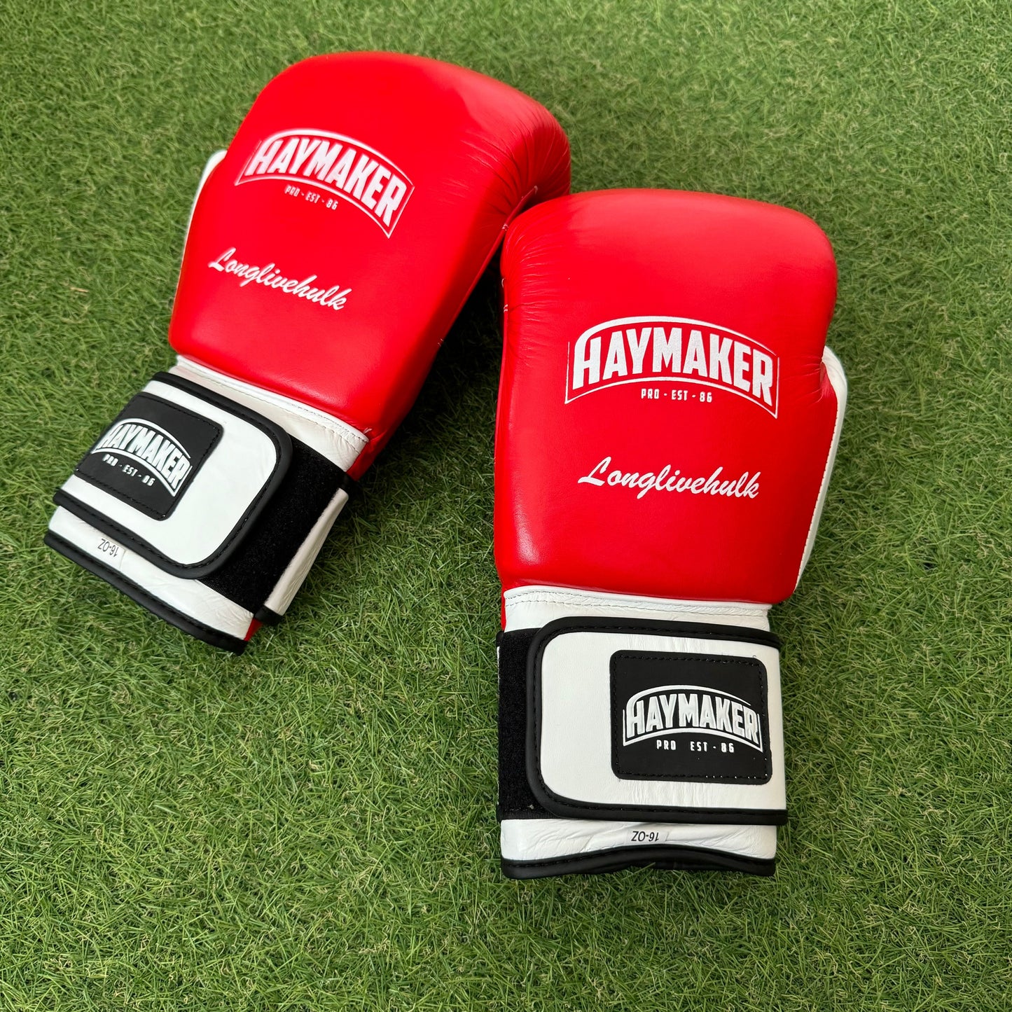 WHITE & RED | SPARRING SET | 100% LEATHER