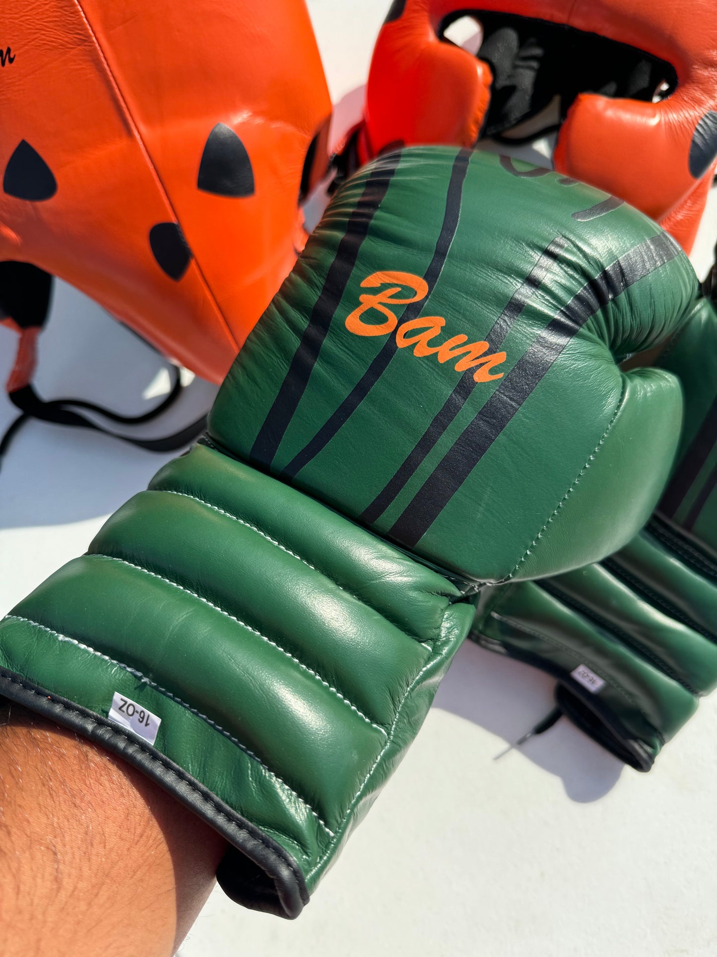 CUSTOM BAMBAM | BOXING GLOVES & SPARRING SET | 100% LEATHER