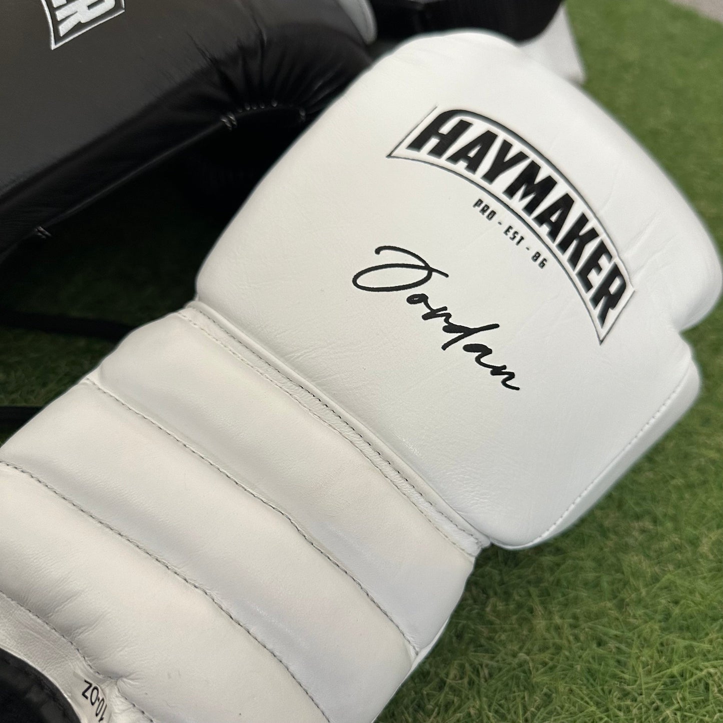 TWO TONE BLACK & WHITE | BOXING GLOVES & SPARRING SET | 100% LEATHER