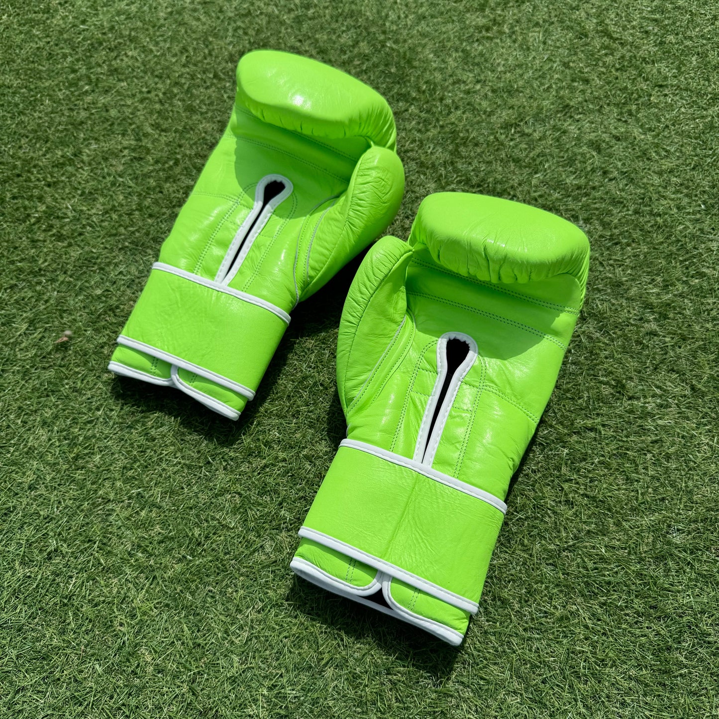 LIME GREEN | PRO ELITE GLOVES 100% LEATHER