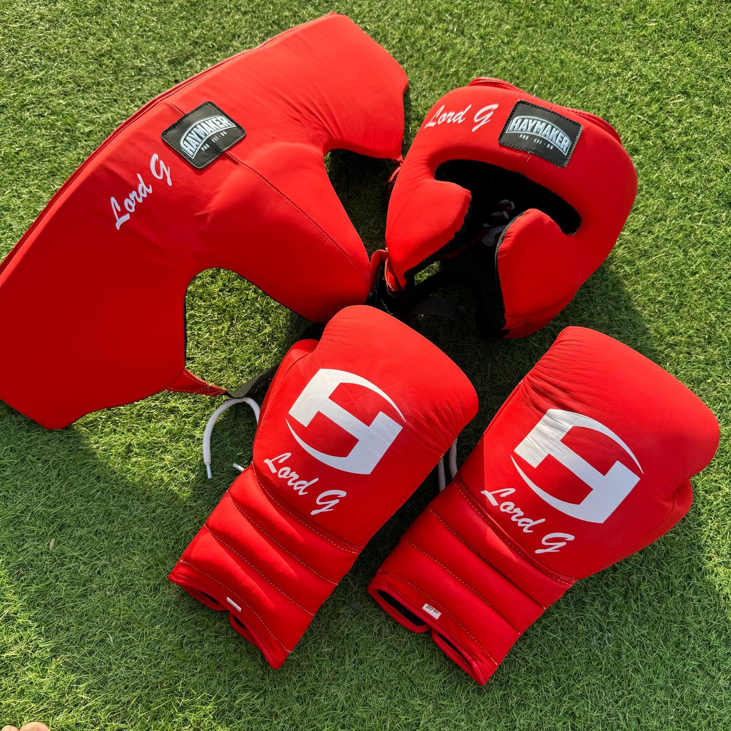 MATTE RED | BOXING GLOVES & SPARRING SET | 100% LEATHER