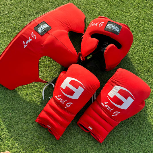 MATTE RED | BOXING GLOVES & SPARRING SET | 100% LEATHER
