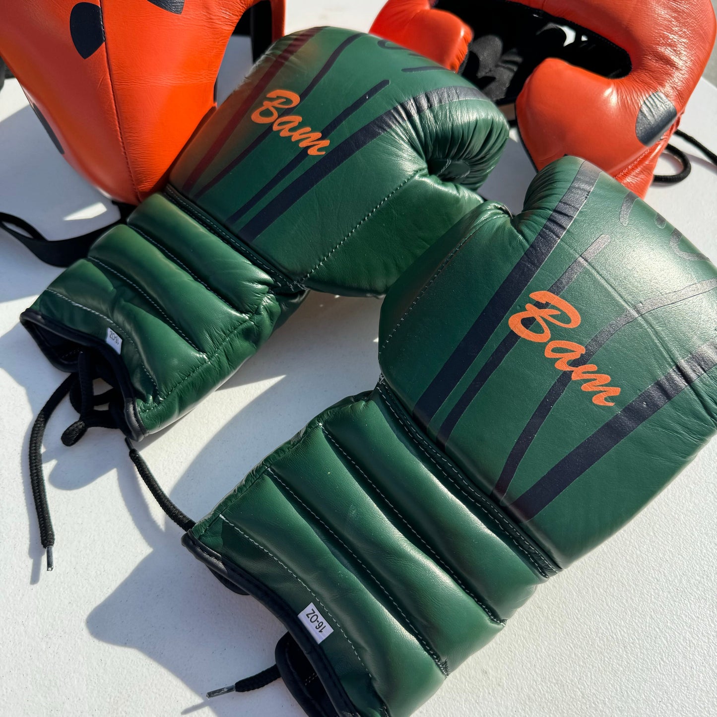 CUSTOM BAMBAM | BOXING GLOVES & SPARRING SET | 100% LEATHER