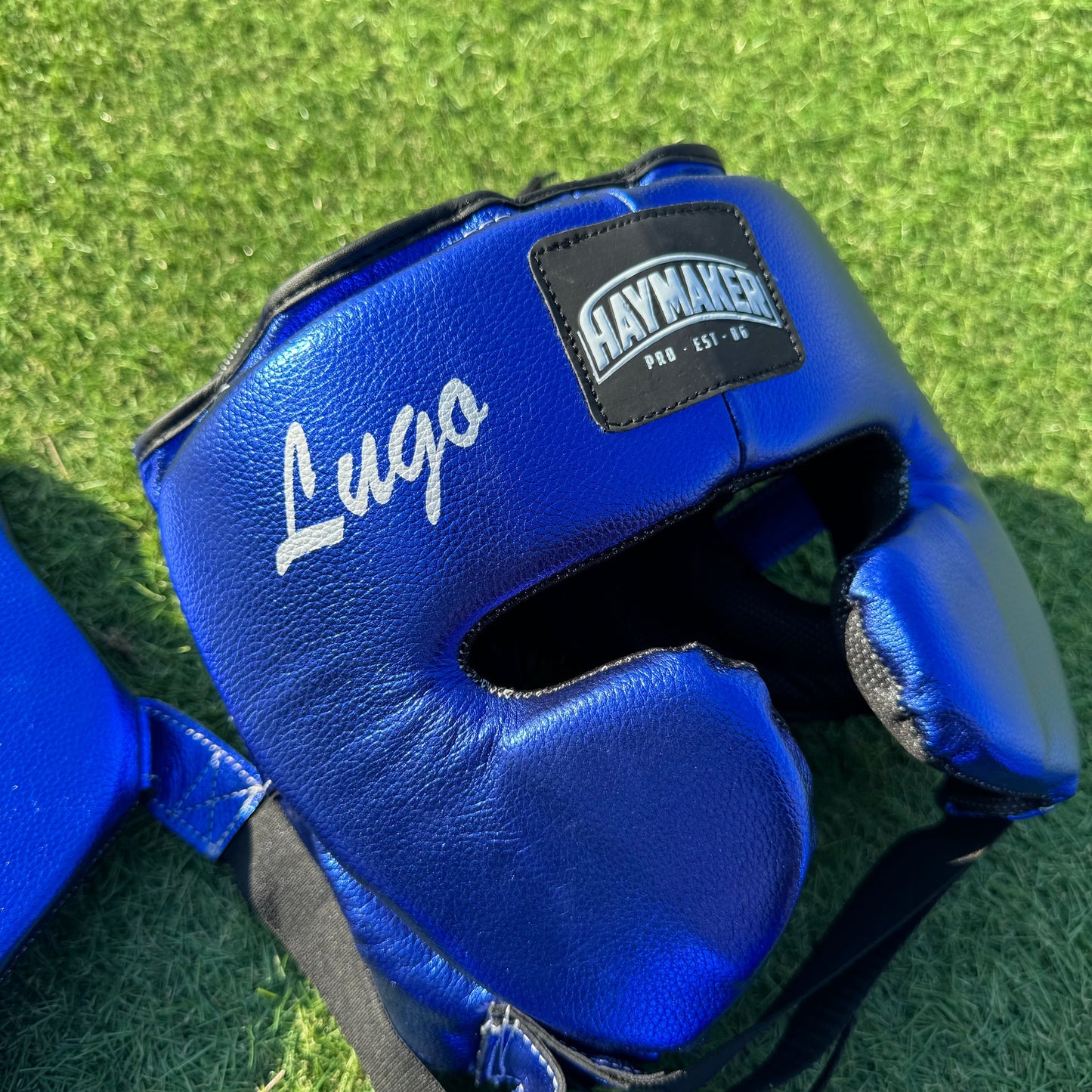METALLIC BLUE | BOXING GLOVES & SPARRING SET | 100% LEATHER