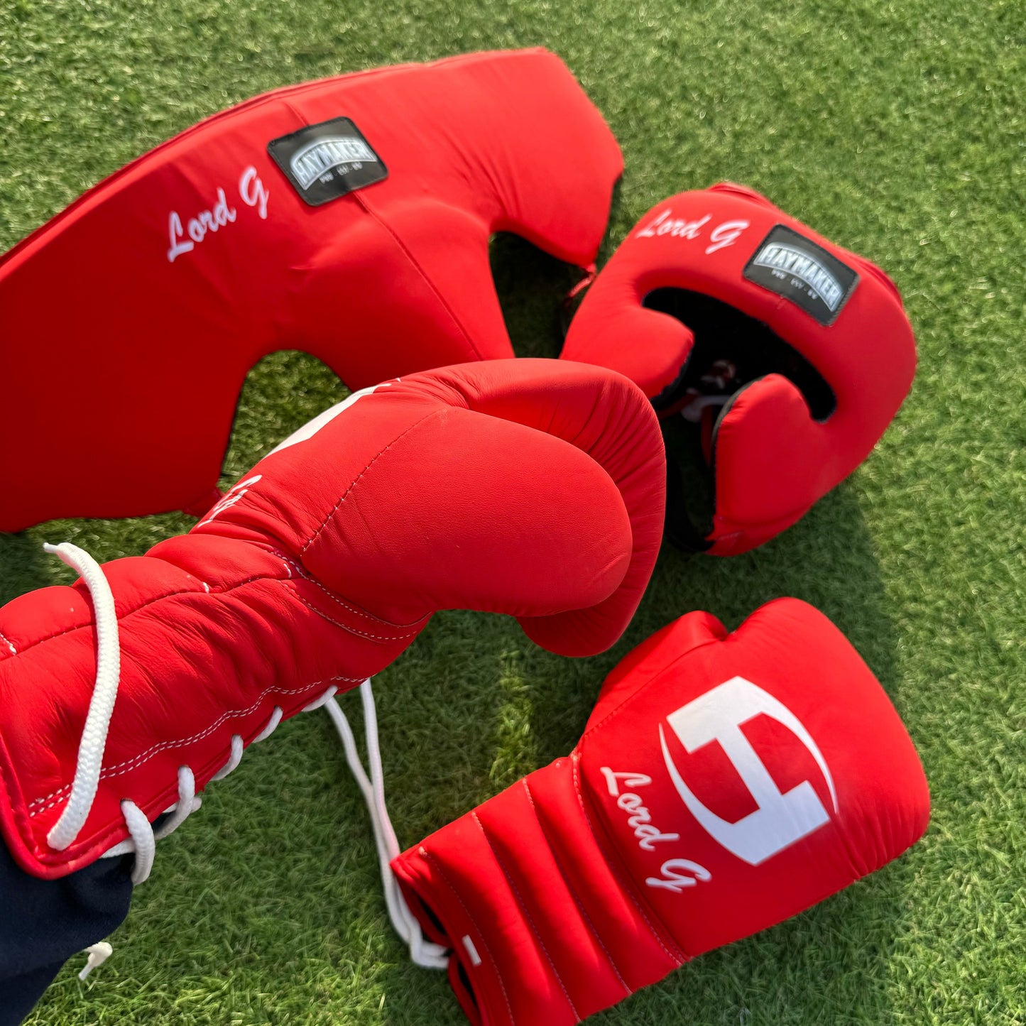 MATTE RED | BOXING GLOVES & SPARRING SET | 100% LEATHER