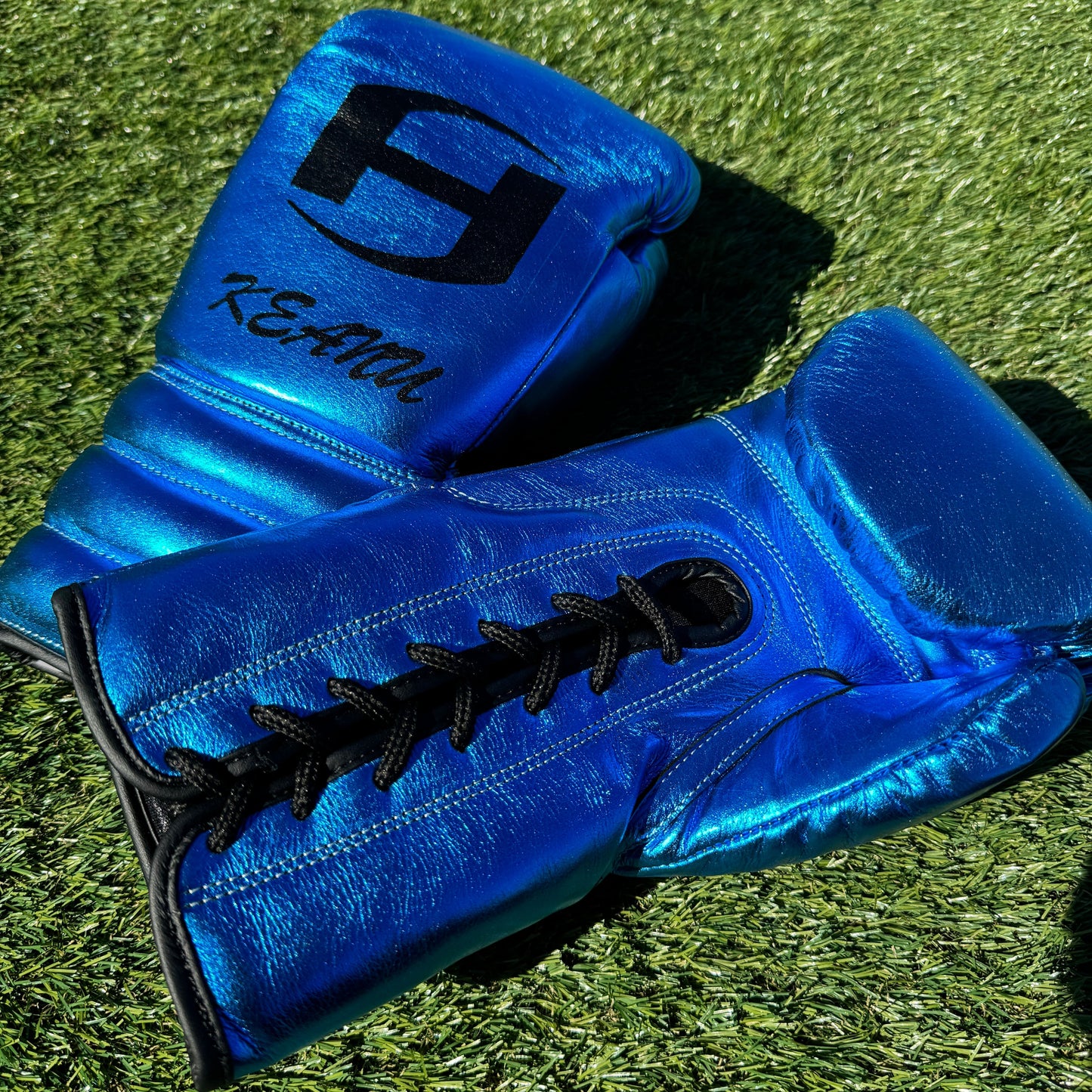 METALLIC TEAL | PRO ELITE GLOVES 100% LEATHER