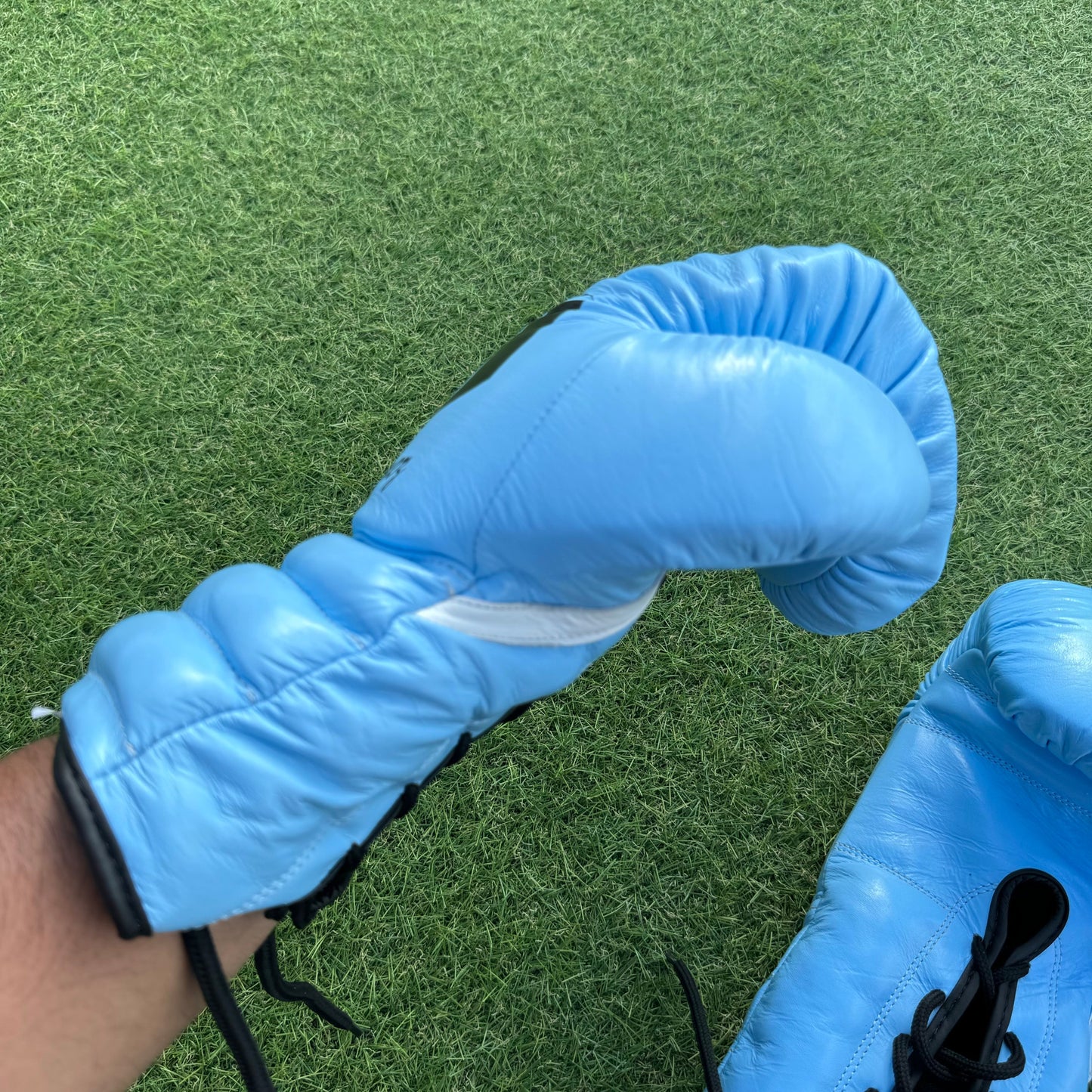 BABY BLUE | PRO ELITE GLOVES 100% LEATHER