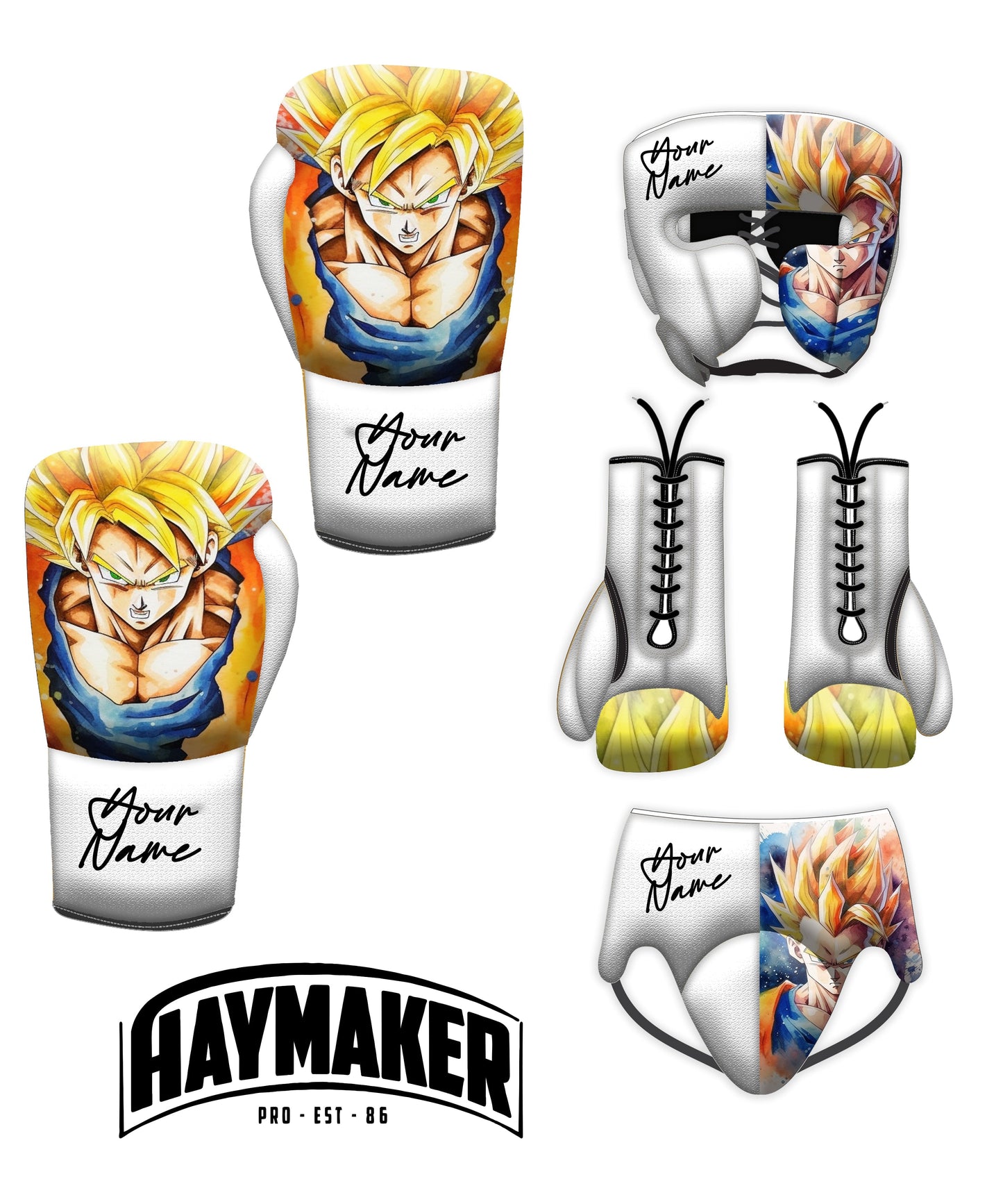 ANIME DESIGN | BOXING SPARRING SET | 100% LEATHER