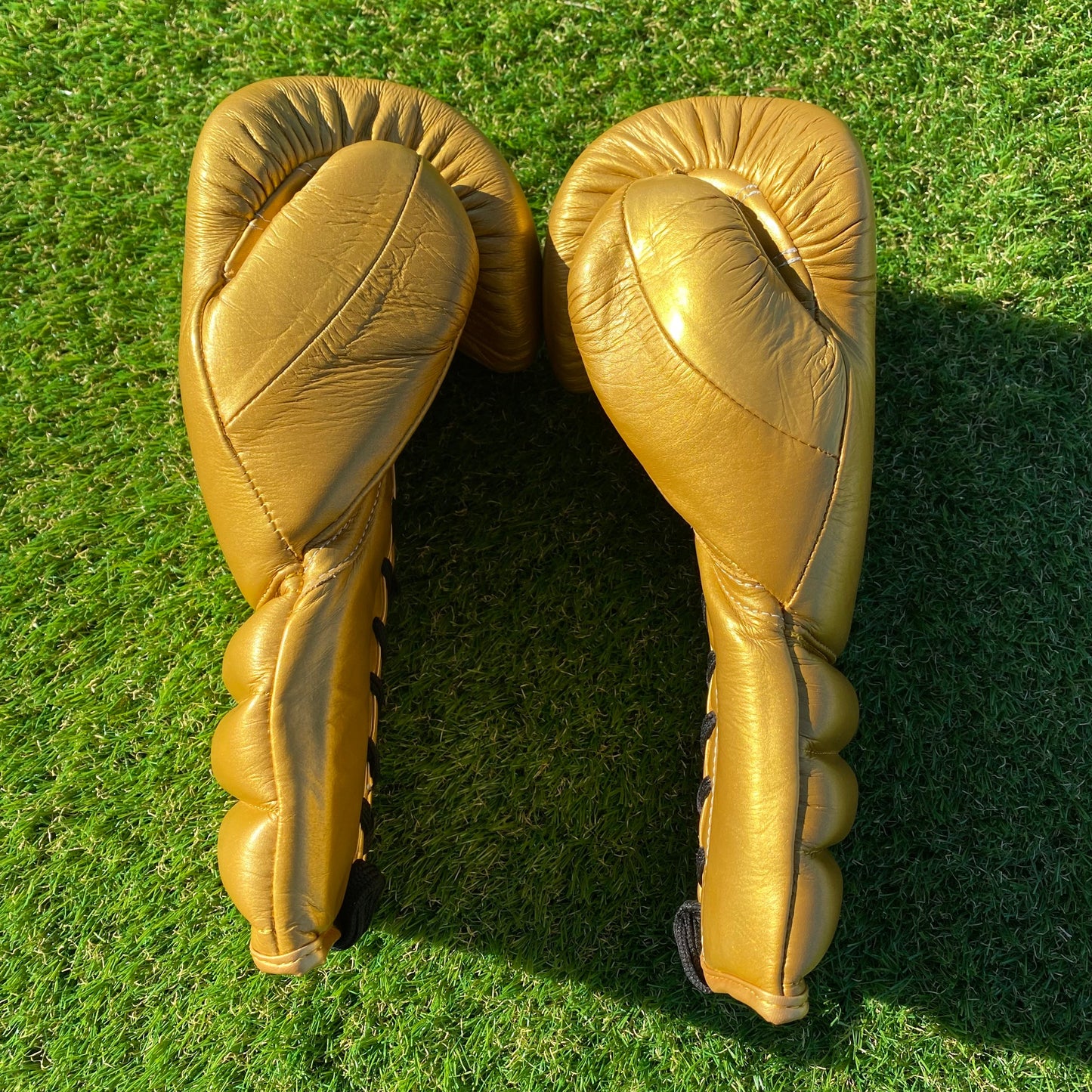 GOLD | PRO ELITE GLOVES 100% LEATHER