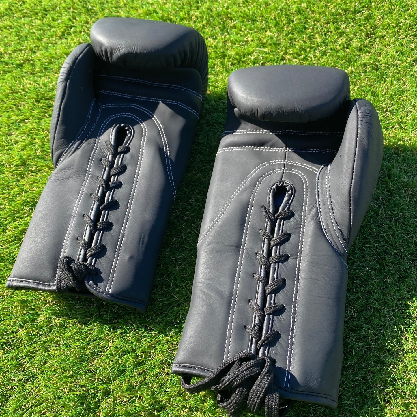MATTE BLACK | PRO ELITE GLOVES 100% LEATHER