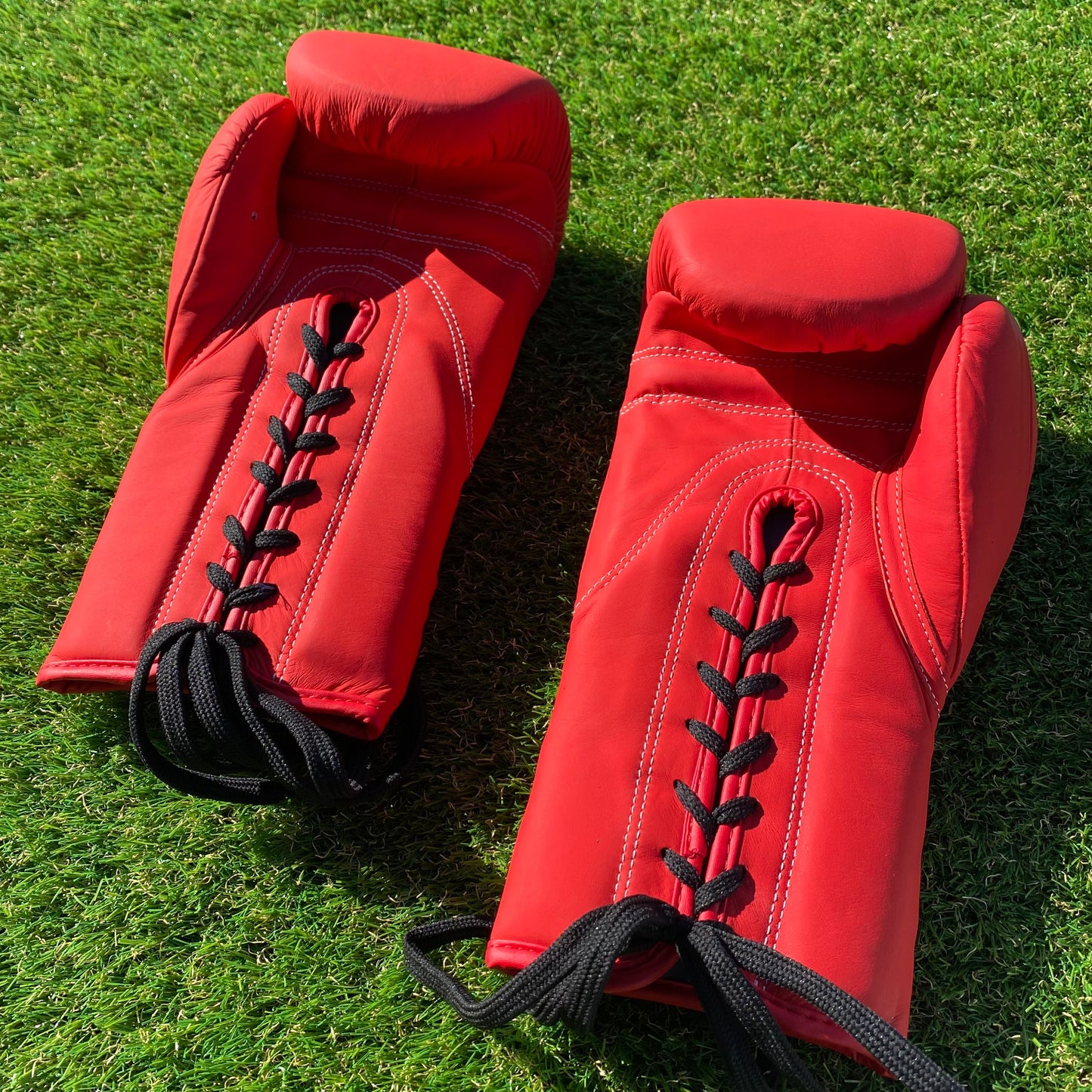 MATTE RED | PRO ELITE GLOVES 100% LEATHER
