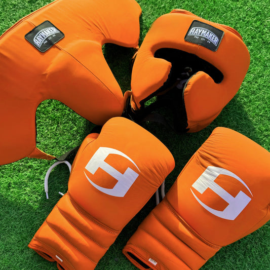 MATTE ORANGE | BOXING GLOVES & SPARRING SET | 100% LEATHER